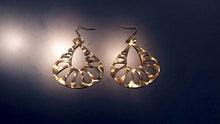 ‘Gold Petals’ Fashion Earrings in Scratch Gold