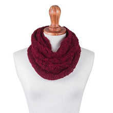 'Mysterious Burgundy'  Hand Crocheted Alpaca Neck Warmer