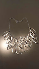Modern Necklace in Scratch Gold or Silver Plating